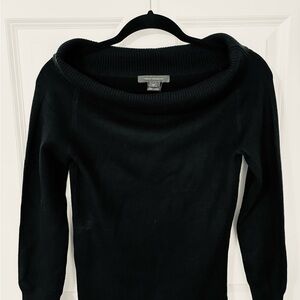 French Connection Black Off The Shoulder Sweater - sold by EVEREVE